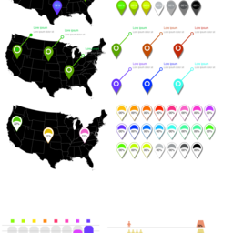 Percentages - Map pointers