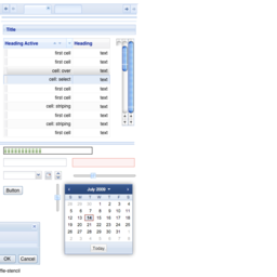 Extjs GUI Layout and Widgets