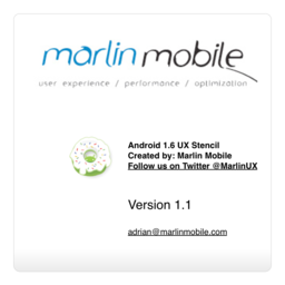 Google Android 1.6 Wireframe stencil for Omnigraffle