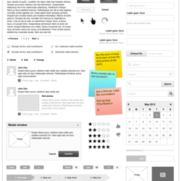 elwebUI Web wireframe kit