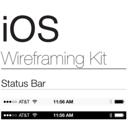 iOS 7 Wireframe Kit